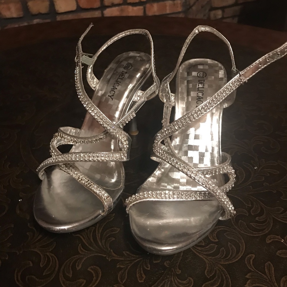 Silver sandals